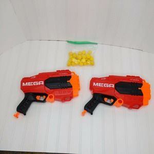 2 Nerf N Strike Mega Tri Break Kids Pretend Play Toy Blaster Hand Gun Lot of 2